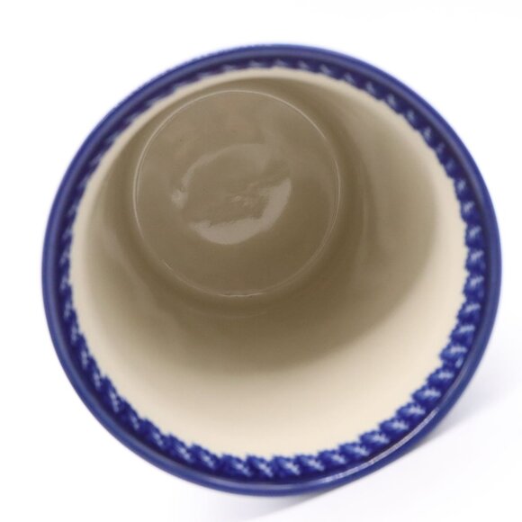 Polish Pottery Vase / Wine Chill w/ Saucer Floral #2220 Ceramika Artystyczna - Picture 3 of 8